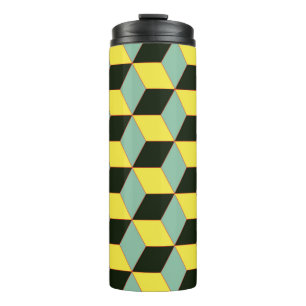 vintage style 3D geometric seamless pattern with c Thermal Tumbler
