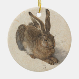 Vintage-Style Albrecht Dürer - Hare Ceramic Ornament