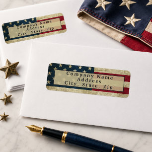 Vintage-style American Company Return Address Label
