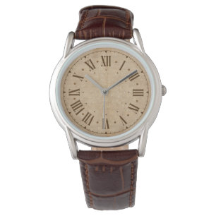vintage style and roman letters watch