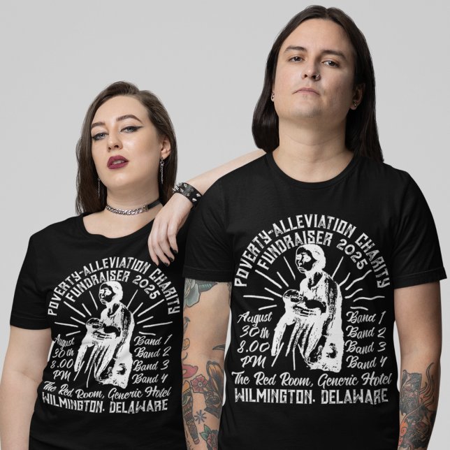 Vintage-Style Anti-Poverty Fundraiser  T-Shirt (Creator Uploaded)