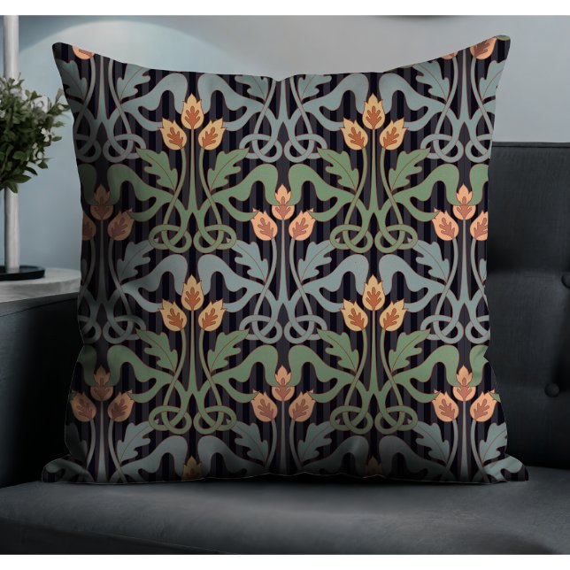 Vintage Style Art Nouveau Floral Cushion (Creator Uploaded)