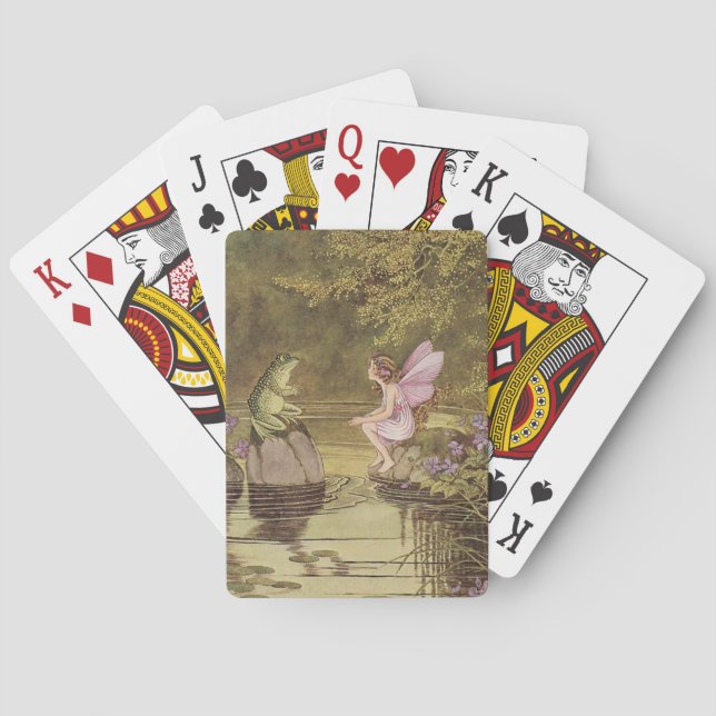 vintage style art playing cards (Back)