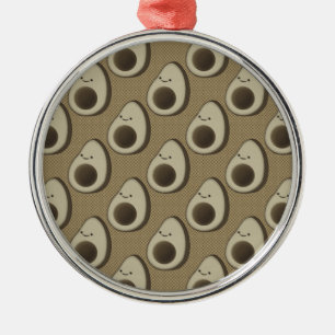 Vintage Style Avocado Pattern Metal Tree Decoration