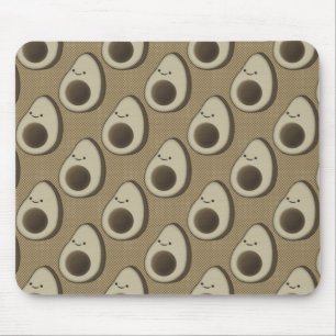 Vintage Style Avocado Pattern Mouse Pad
