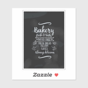 Vintage style Bakery Chalkboard poster