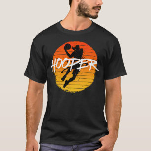 Vintage Style Basketball Hooper Sunset T-Shirt