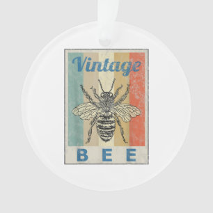 Vintage Style Bee Queen Honey Beekeeper Beekeeping Ornament