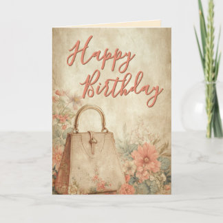 Vintage Style Birthday Card