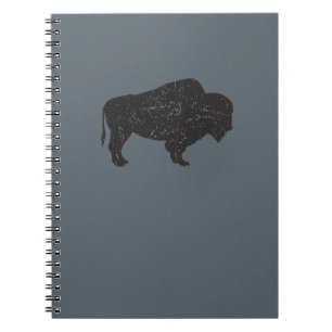 Vintage-style Bison Notebook