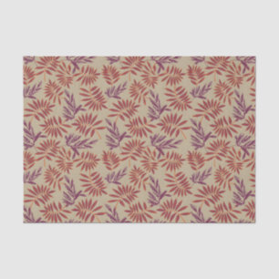 Vintage-style blue color botanical pattern tissue paper