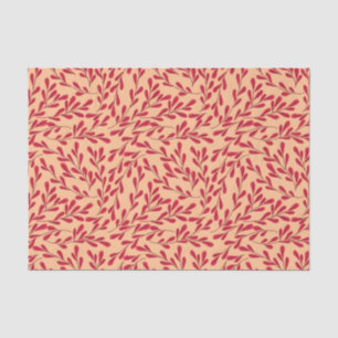 Vintage-style blue color botanical pattern  tissue paper