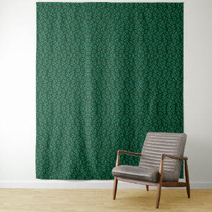 Vintage-style blue colour botanical pattern tapes tapestry