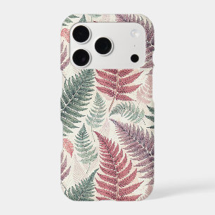 Vintage-style botanical fern leaves
