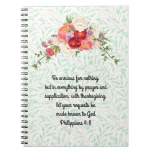 Vintage Style Bough of Flowers Prayer Journal 