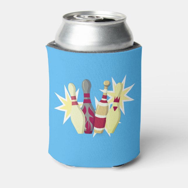 Vintage-style Bowling Can Cooler (Can Back)