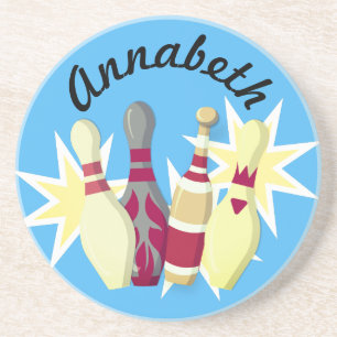 Vintage-style Bowling Coaster