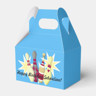 Vintage-style Bowling Favour Box