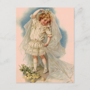 Vintage Style Bridal Shower Invitation Announce