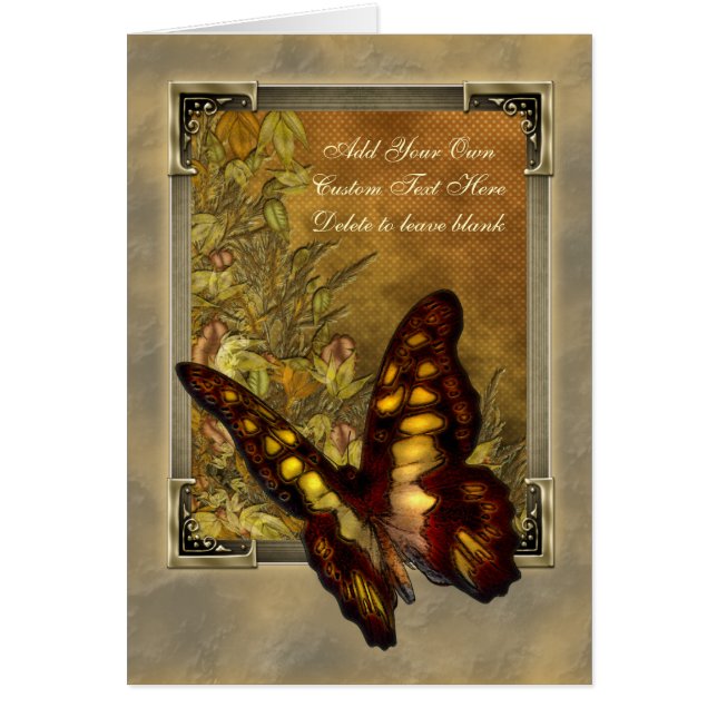 Vintage Style Butterfly Illustration (Front)