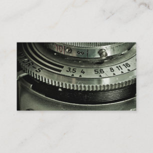 Vintage Style Camera Photography Business Card