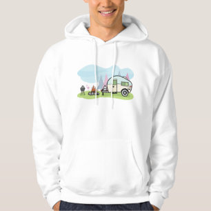 Vintage Style Camper Mens Hoodie