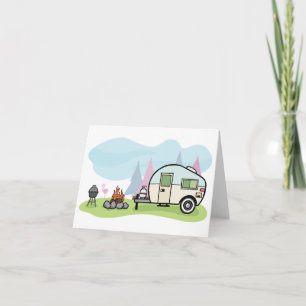 Vintage Style Camper Note Cards