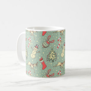 Vintage Style Christmas Coffee Mug