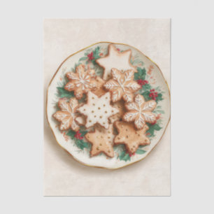 Vintage Style Christmas Cookies Tissue Paper