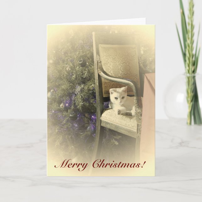 Vintage Style Christmas Greeting Card! Holiday Card (Front)
