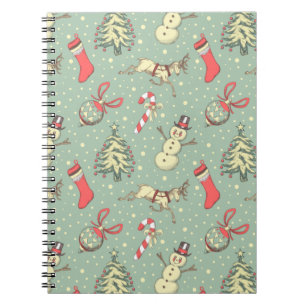 Vintage Style Christmas Notebook
