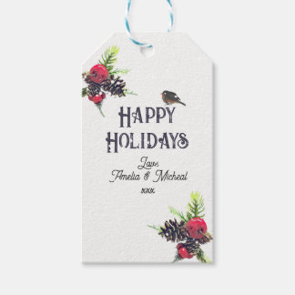 Vintage Style Christmas Personalised Gift Tags