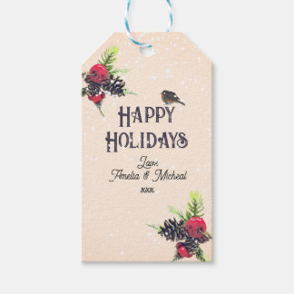 Vintage Style Christmas Personalised Gift Tags