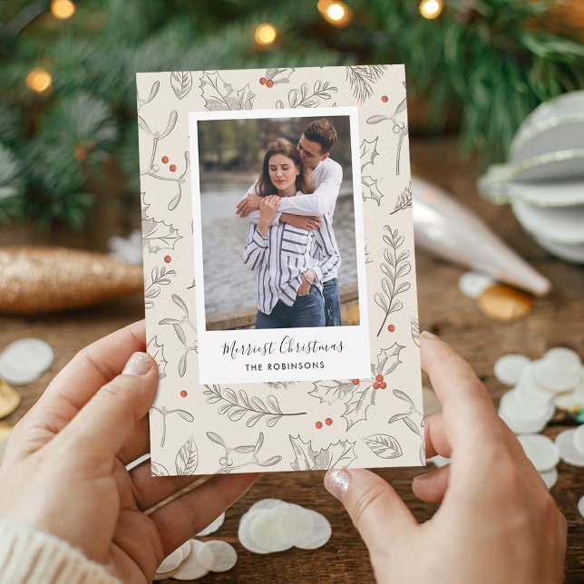 Vintage Style Christmas Photo Holiday Card (Vintage Style Christmas Photo Holiday Card)