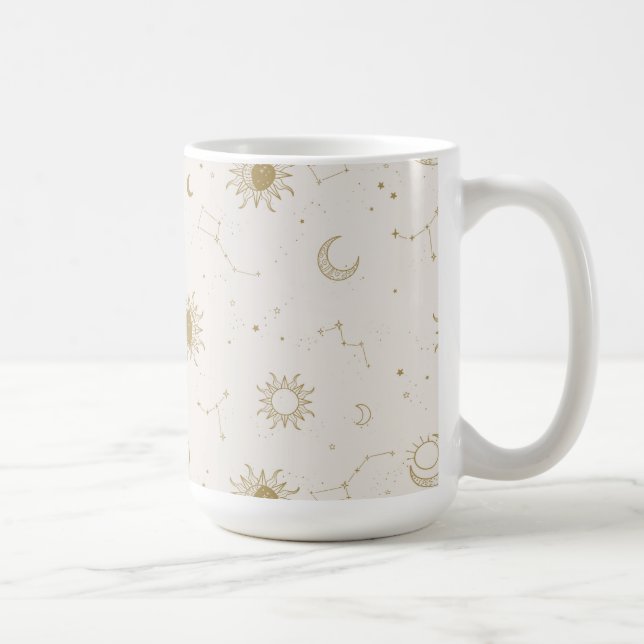 Vintage Style Constellation Pattern Coffee Mug (Right)