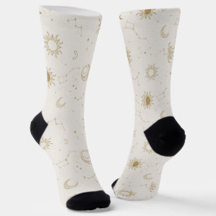 Vintage Style Constellation Pattern Socks