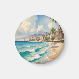 Vintage Style Cote D'Azur French Travel Magnet