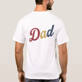 Vintage style dad text design with distressed text T-Shirt