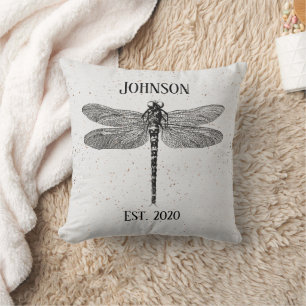 Vintage Style Dragonfly Signature Cushion