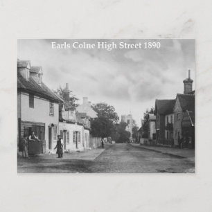 Vintage Style Earls Colne High Street Postcard