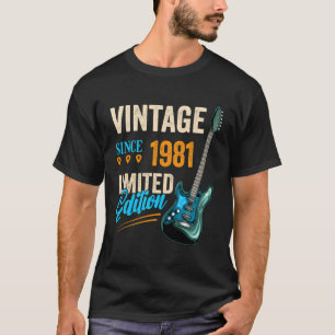 Vintage Style Electric Guitar Birthday Outfit Born T-Shirt