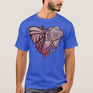 Vintage Style Fairy Garden Rose T-Shirt