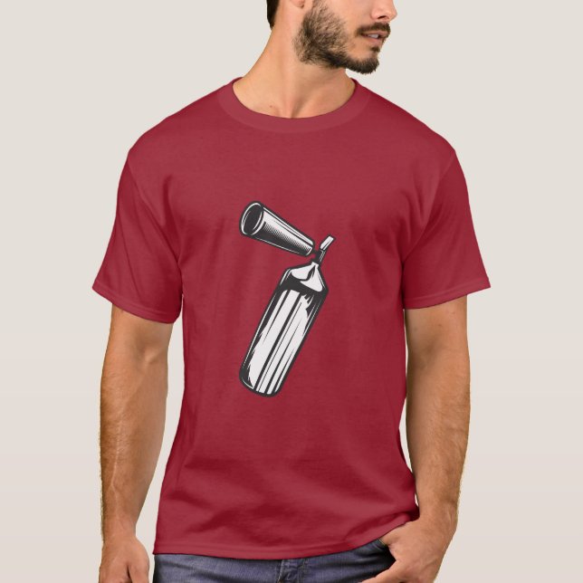 Vintage Style Fire Extinguisher T-Shirt (Front)