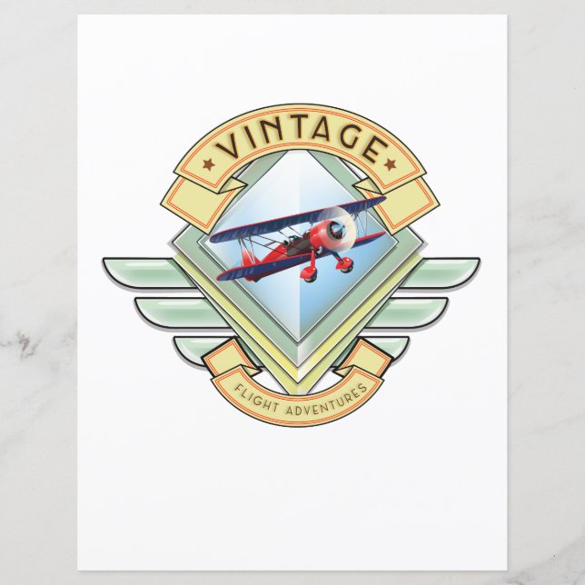 Vintage style flight badge (Front)