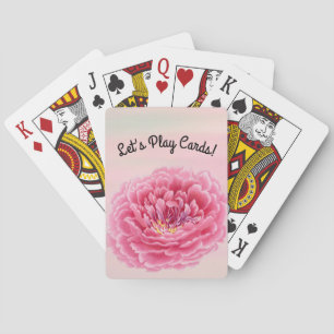 Vintage Style Flower Card Player Cards