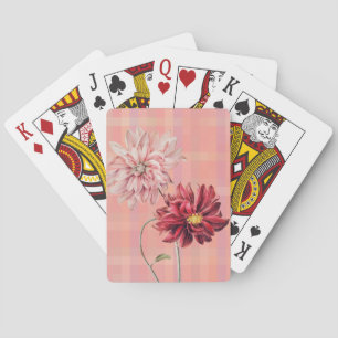 Vintage Style Flower Pair Playing Cards