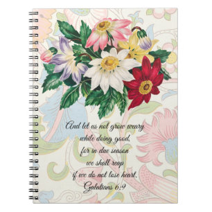 Vintage Style Flowers Prayer Journal