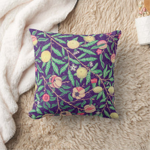 Vintage Style Fruit and Flowers Art Deco Pillow