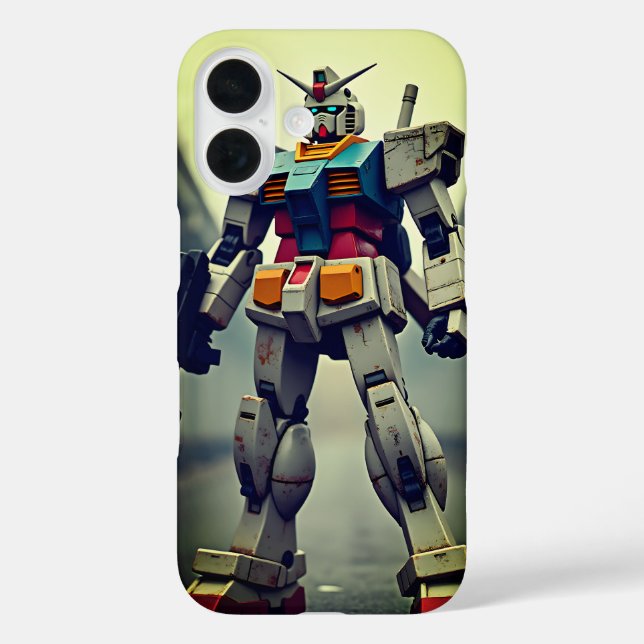 vintage style Gundam robot cell phone case (Back)