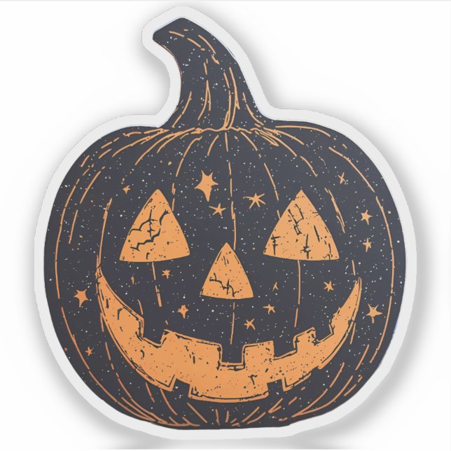 Vintage Style Halloween Pumpkin (Front)